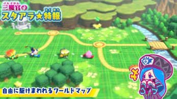 Así es como luce el mapa del mundo en Kirby Star Allies