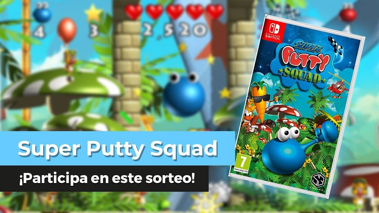 ¡Sorteamos una copia física de Super Putty Squad para Nintendo Switch en YouTube!