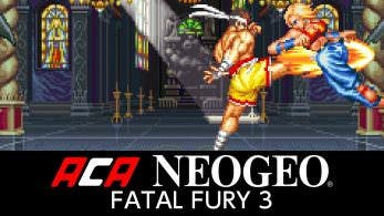 Fatal Fury 3: Road to the Final Victory es el juego de NeoGeo que llegará a Nintendo Switch la próxima semana