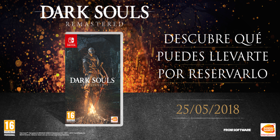 Estos son los regalos que puedes conseguir si reservas Dark Souls: Remastered en diferentes tiendas
