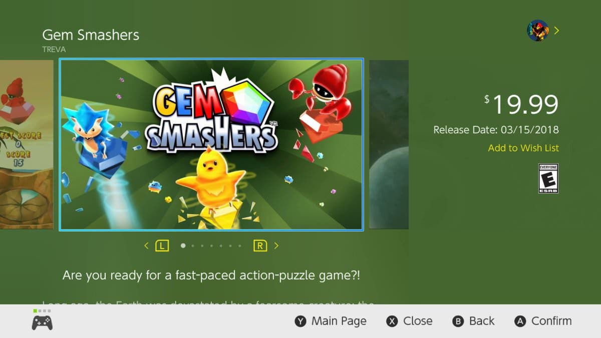 Gem Smashers llegará a Nintendo Switch el 15 de marzo en América