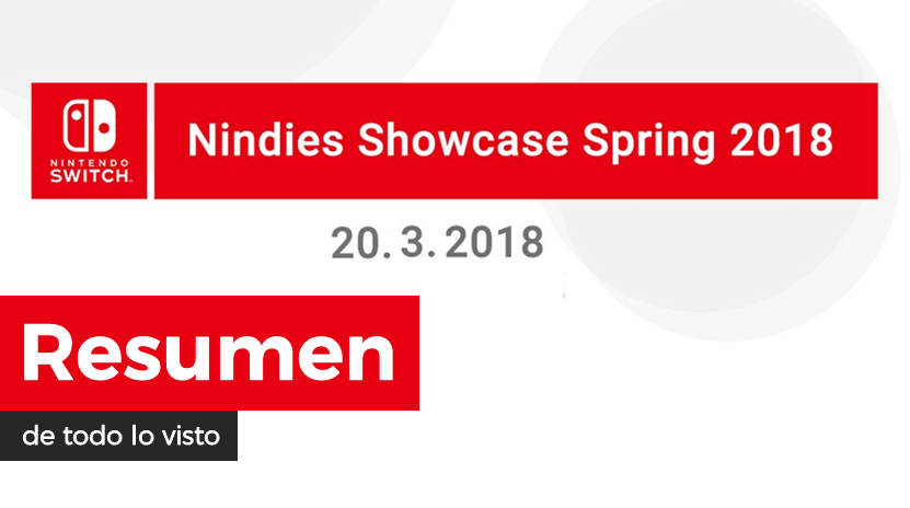 Resumen y presentación en diferido del Nindies Showcase Spring 2018 + #HelloSwitch de tinyBuild