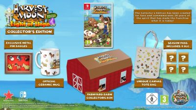 Detallado Harvest Moon: Light of Hope Special Edition para Switch: Juego cooperativo, nuevo pretendiente, Edición de Coleccionista en Europa y más
