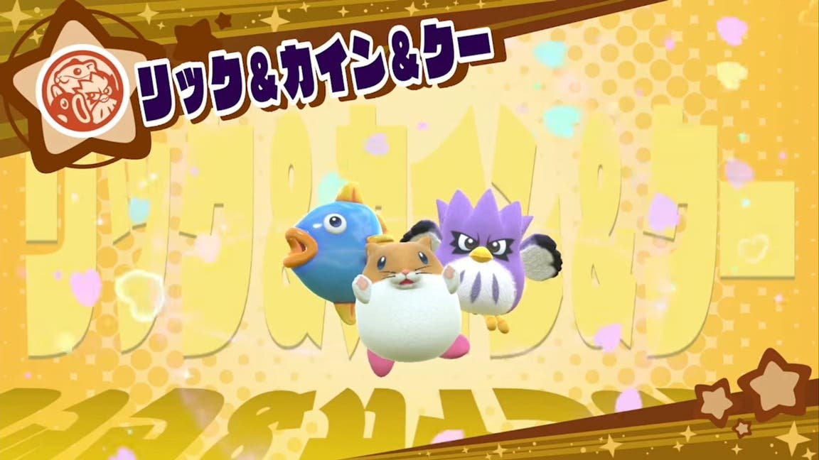Nuevo tráiler de Kirby Star Allies centrado en Rick, Kine y Coo