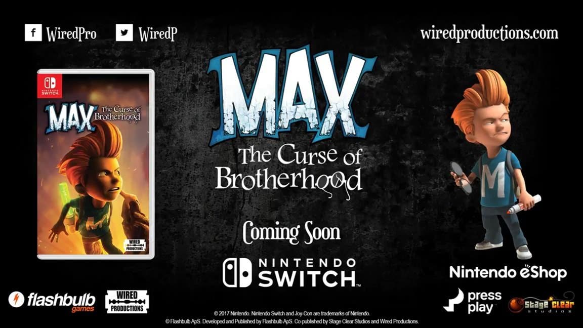 La versión física de Max: The Curse of Brotherhood para Switch se lanza el 24 de abril