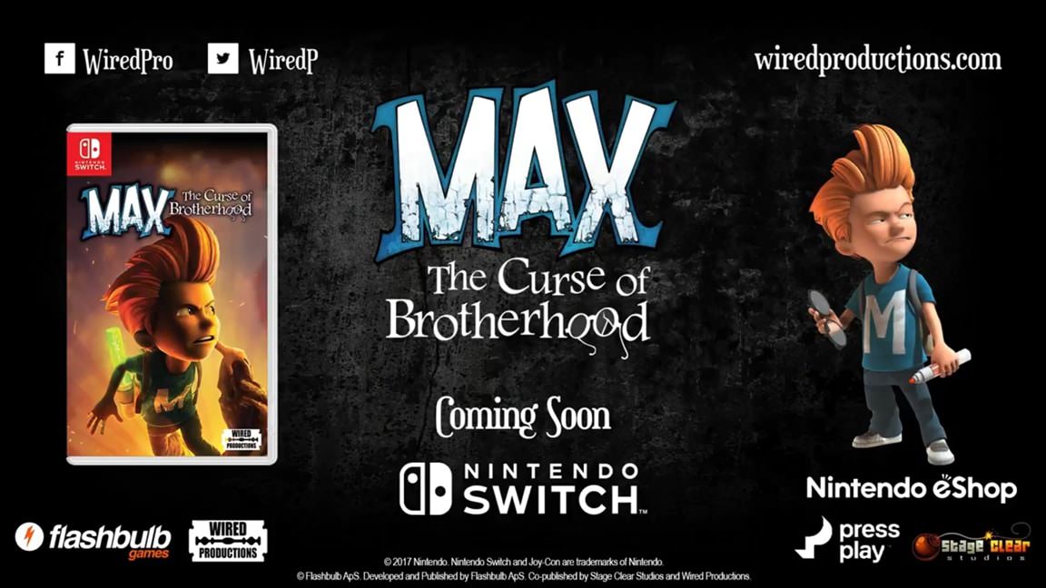 La versión física de Max: The Curse of Brotherhood para Switch se lanzará finalmente a mediados de mayo