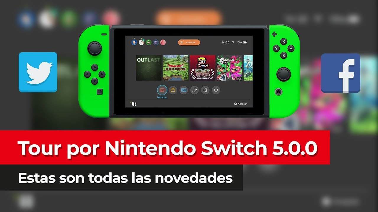 [Vídeo] Un repaso a las novedades de la actualización 5.0.0 de Nintendo Switch