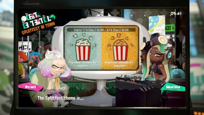 9º Splatfest europeo de Splatoon 2: ¿Palomitas saladas o dulces?