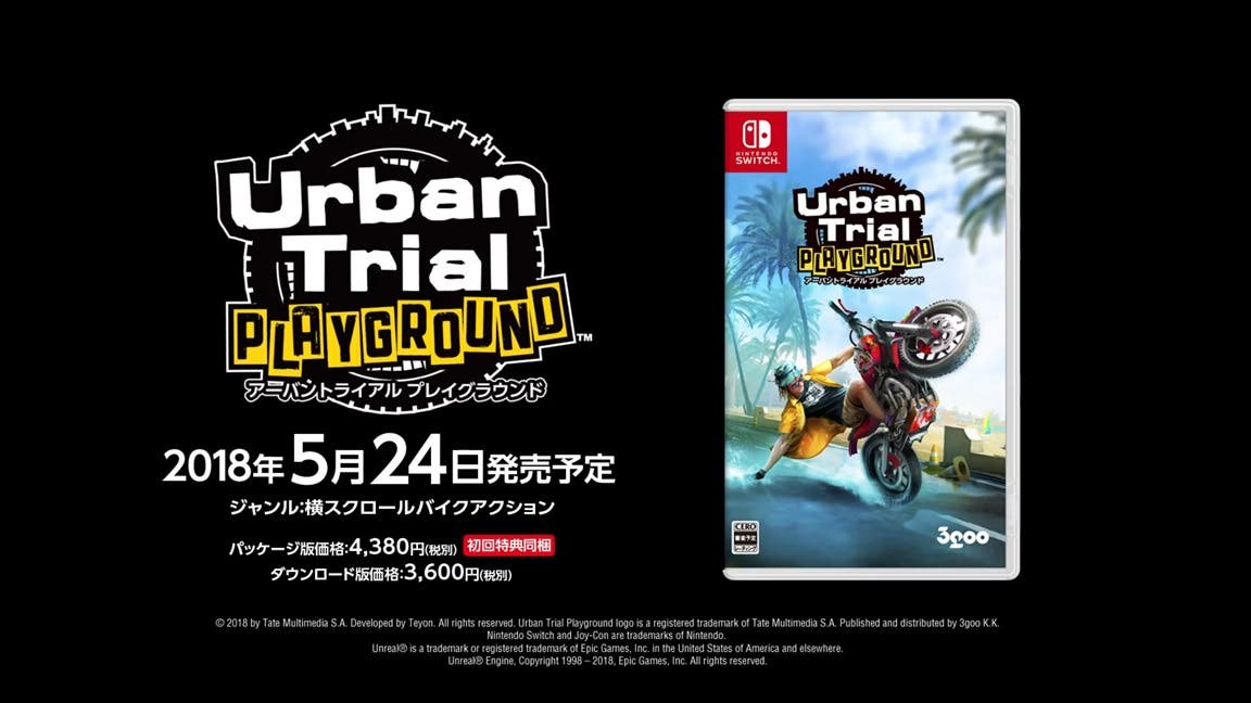 Urban Trial Playground para Switch recibirá una versión física en Japón