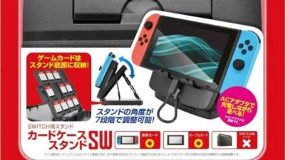 Este stand para Switch permite guardar 24 cartuchos y 4 tarjetas microSD