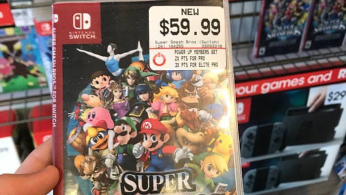 GameStop está usando este otro fan-art para promocionar Super Smash Bros. para Nintendo Switch