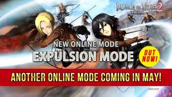 [Act.] Attack on Titan 2 recibe el Expulsion Mode, otro modo más llegará en mayo