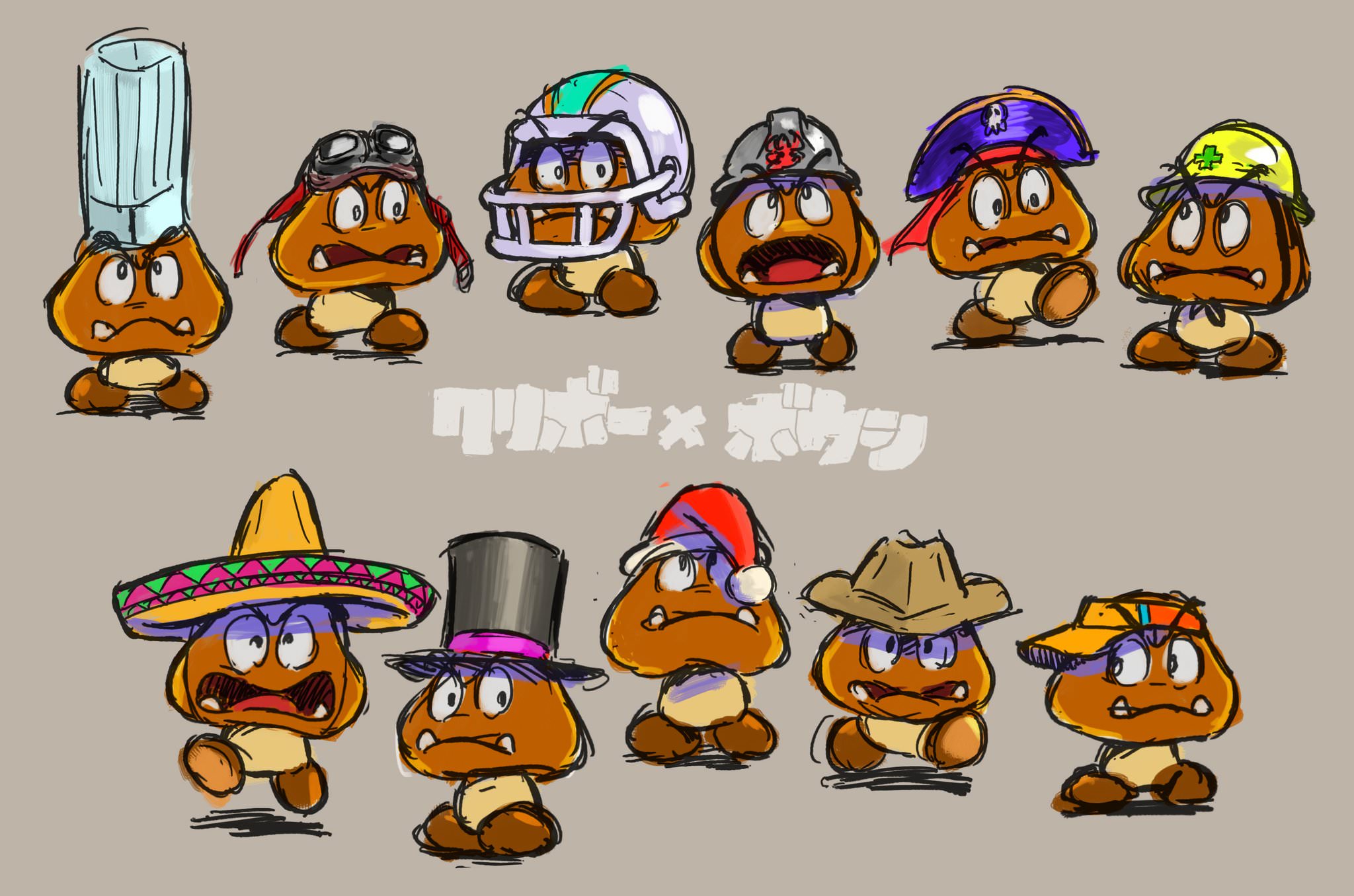 Los Goombas protagonizan el último arte conceptual de Super Mario Odyssey compartido por Nintendo