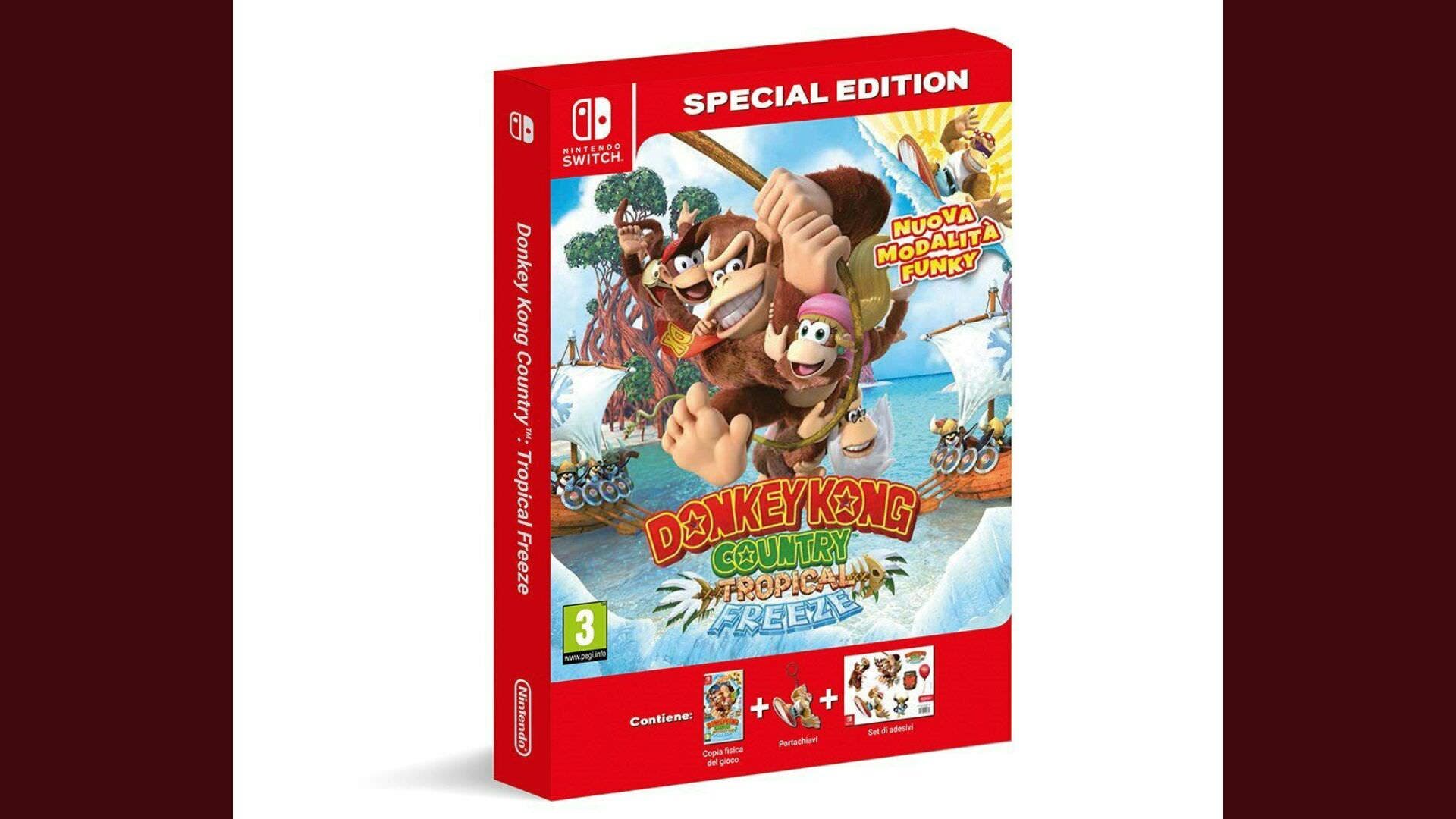 Amazon Italia lista una edición especial de Donkey Kong Country: Tropical Freeze para Nintendo Switch