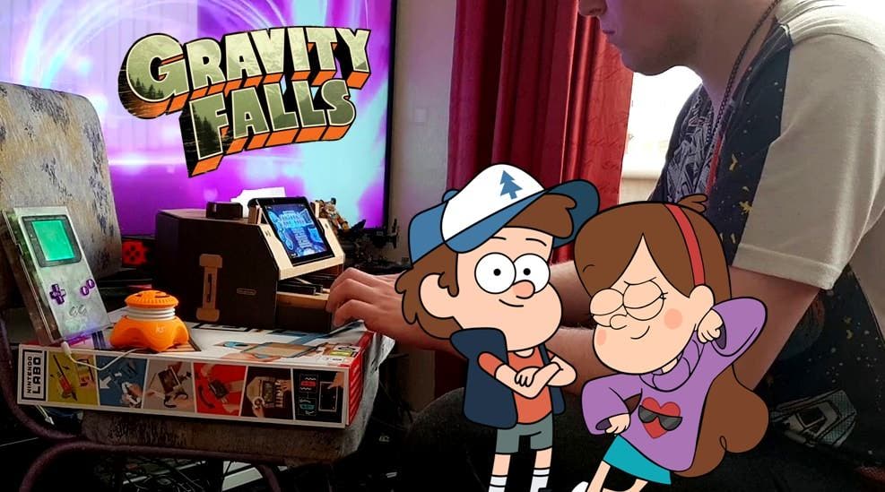 No te pierdas esta genial recreación del tema de Gravity Falls usando Nintendo Labo y Game Boy