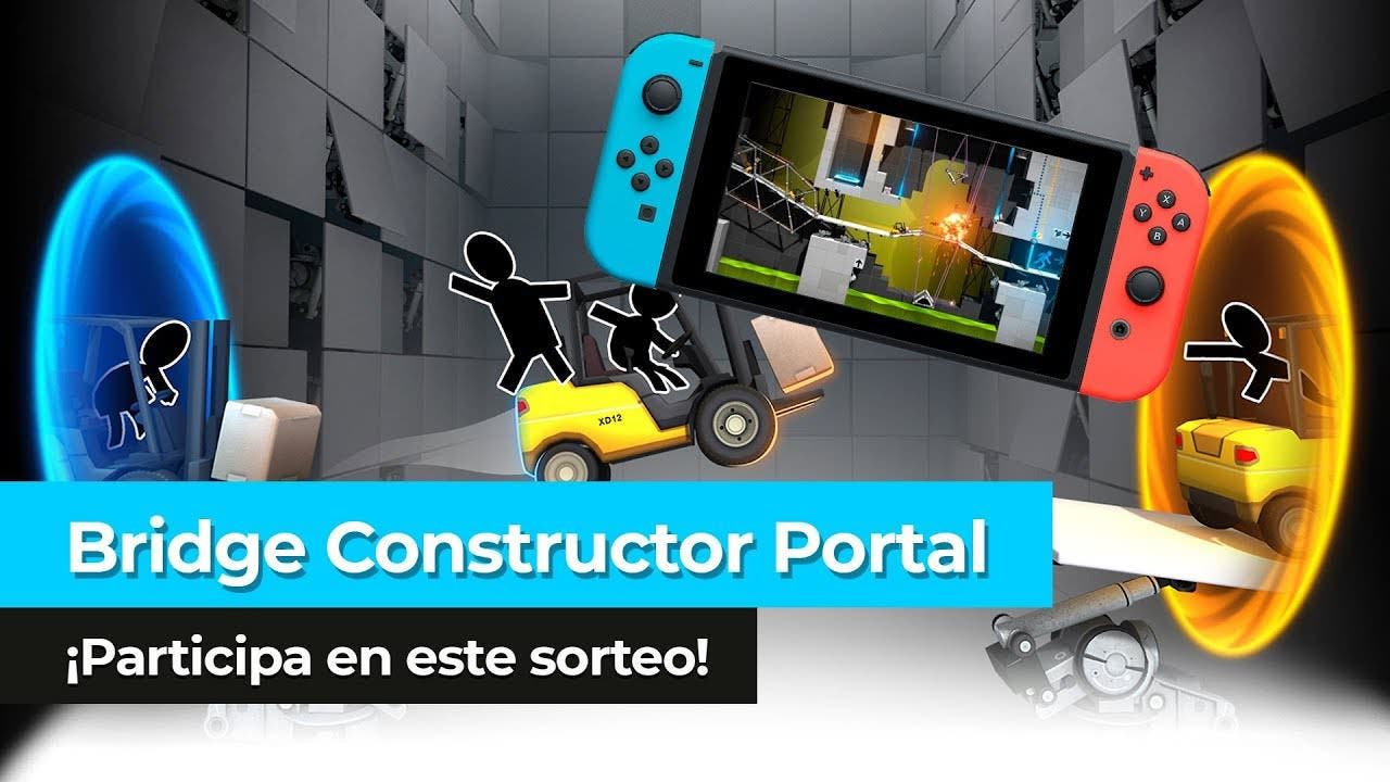¡Sorteamos una copia de Bridge Constructor Portal para Nintendo Switch en YouTube!