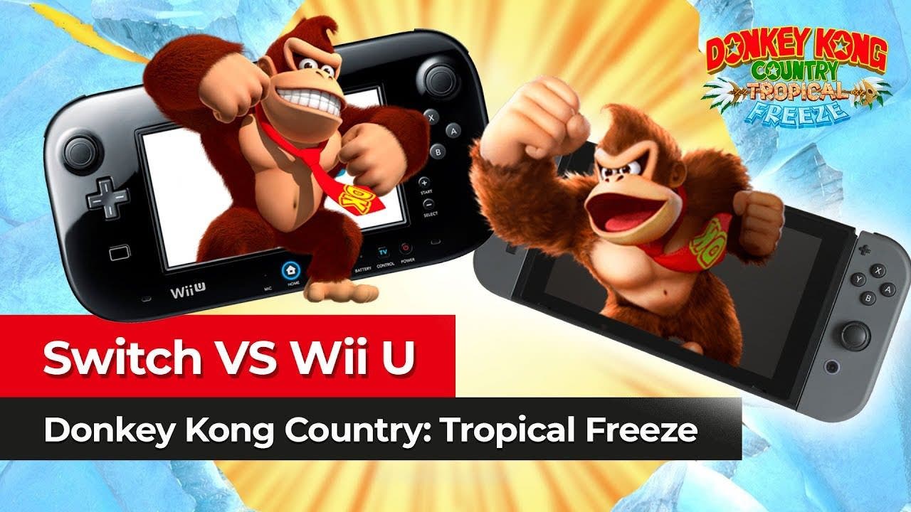 [Vídeo] Comparación técnica de Donkey Kong Country: Tropical Freeze en Switch y Wii U
