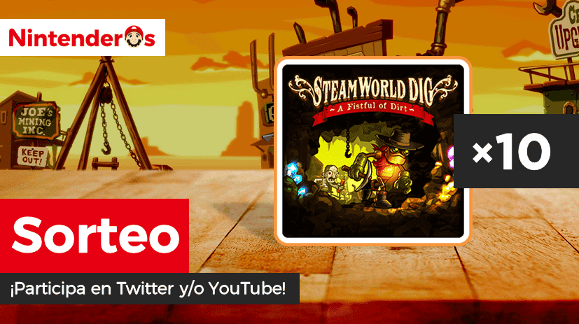 [Act.] ¡Sorteamos 10 copias digitales de SteamWorld Dig para Switch en Twitter y YouTube!