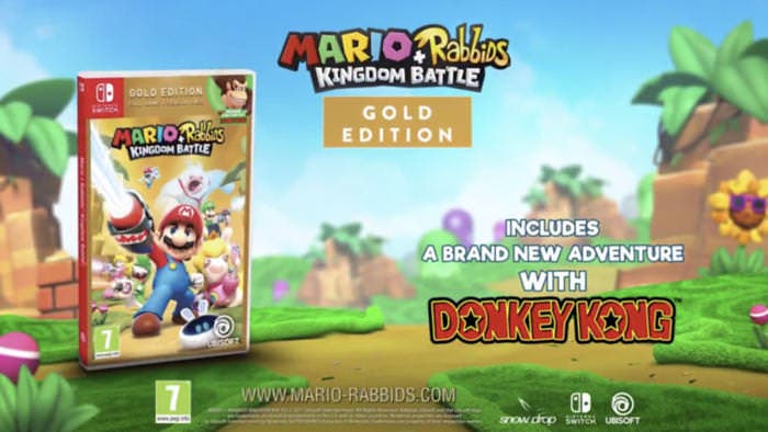[Act.] La versión física de Mario + Rabbids: Kingdom Battle Gold Edition queda confirmada oficialmente en el último tráiler del juego, gameplay de Donkey Kong