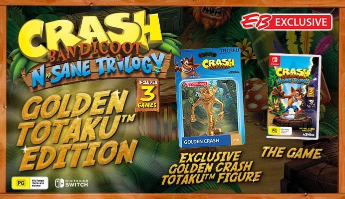 Crash Bandicoot N. Sane Trilogy para Switch contará con esta edición especial en Australia