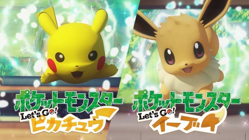 Anunciado oficialmente Pokémon Let’s GO Pikachu y Let’s GO Eevee para Nintendo Switch