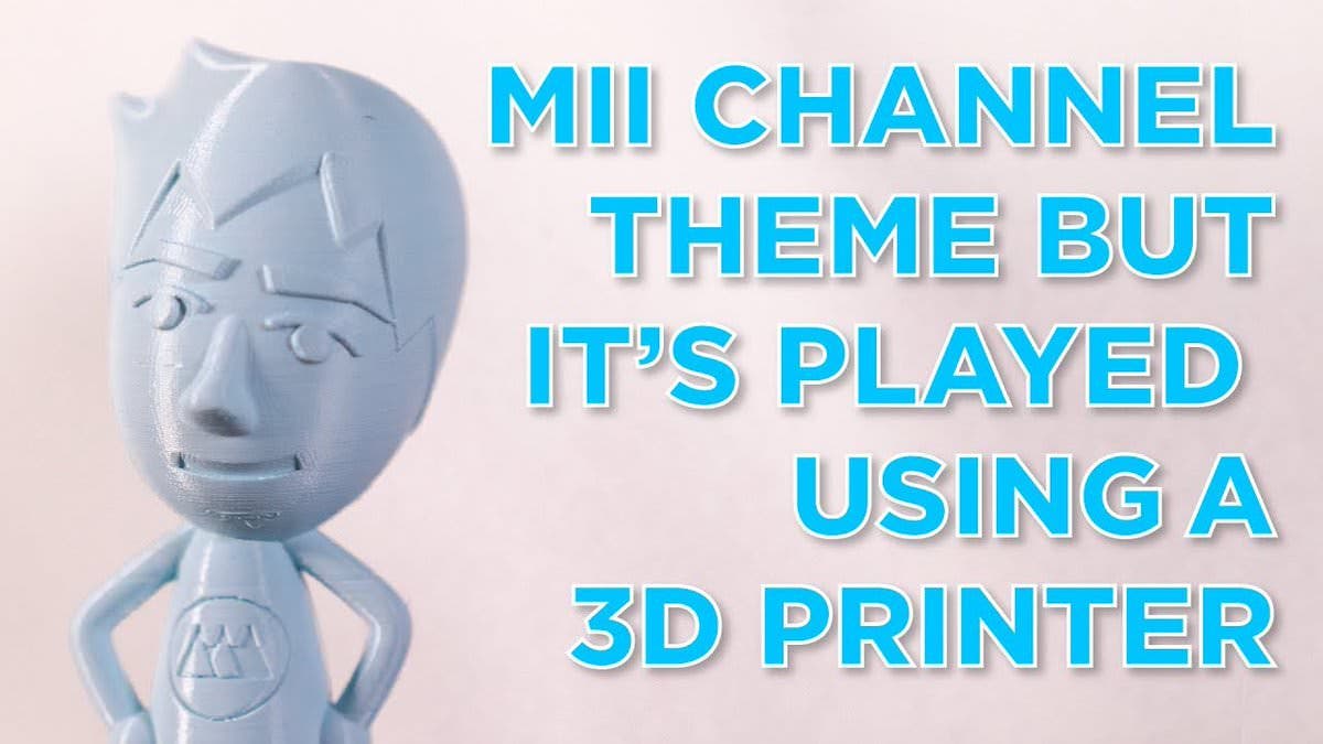 Usan una impresora 3D para reproducir el tema principal del Canal Mii