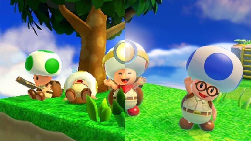 Estas imágenes comparan cómo luce Captain Toad: Treasure Tracker en 3DS y Switch