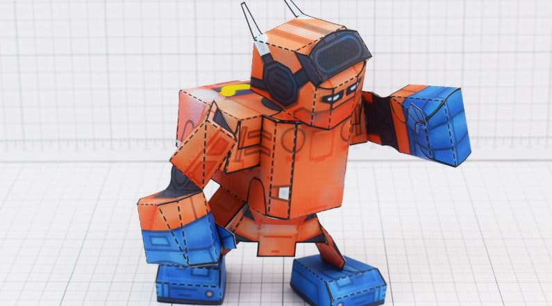 Alucina con este papercraft del robot de Nintendo Labo