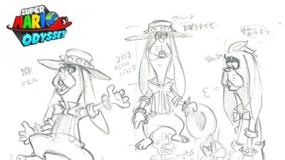 Rango se deja ver en un nuevo boceto oficial de Super Mario Odyssey