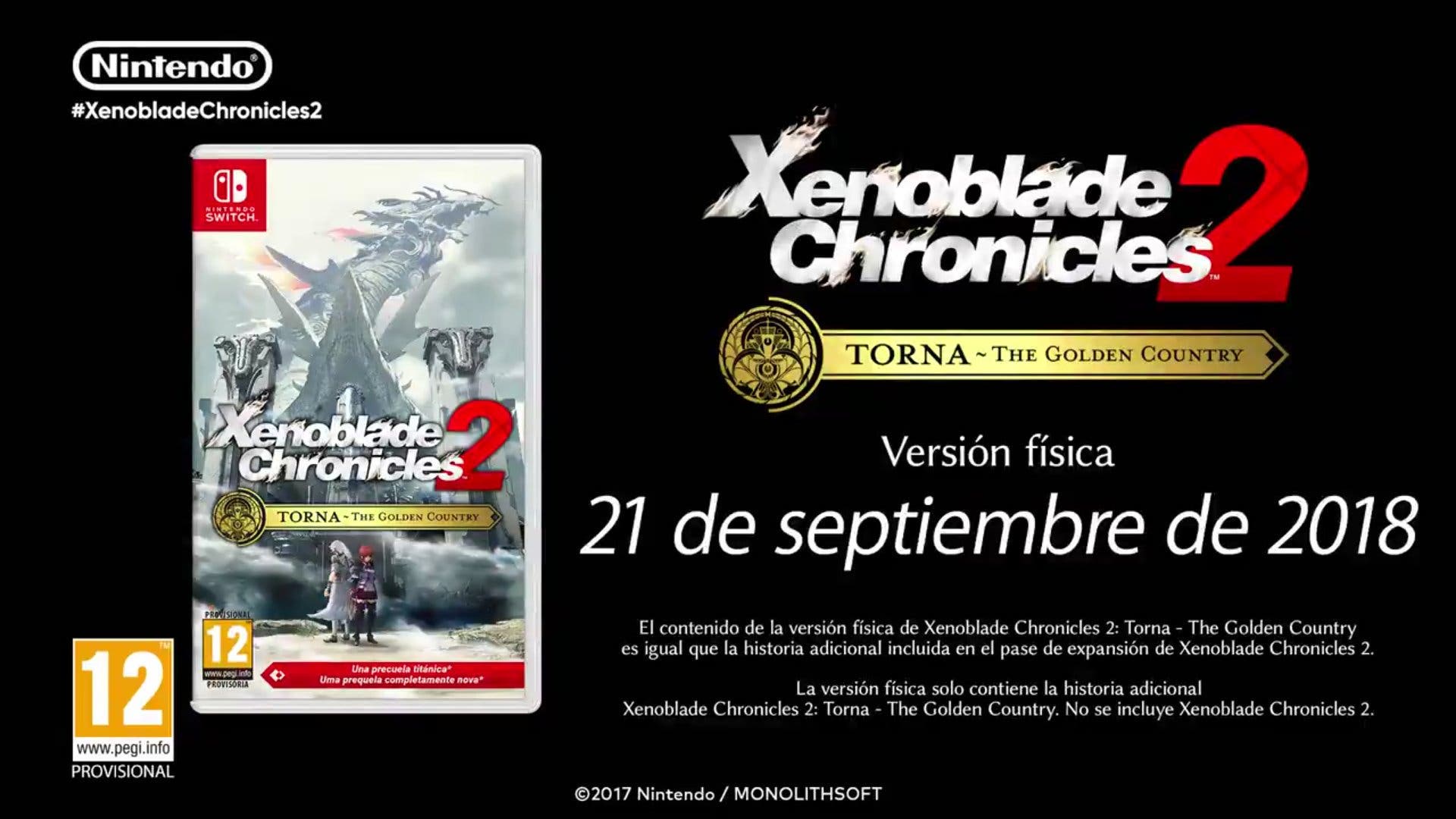 [Act.] Torna the Golden Country, el nuevo DLC para Xenoblade Chronicles 2, recibirá una versión física el 21 de septiembre
