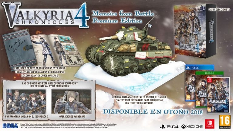 Koch Media España confirma esta edición especial de Valkyria Chronicles 4