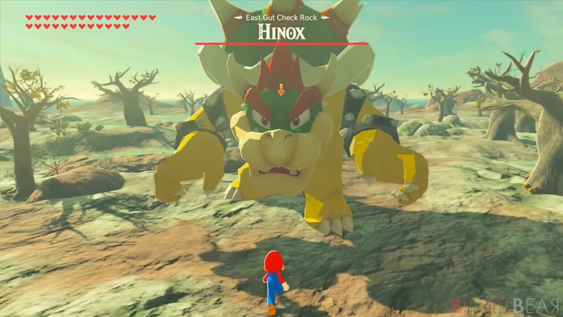Este mod permite que Mario y Bowser se enfrenten en Zelda: Breath of the Wild