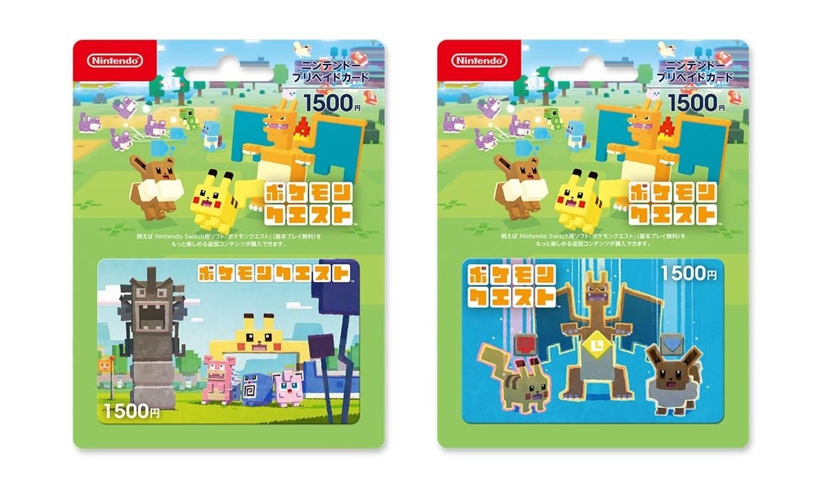 Nintendo lanza una serie de tarjetas prepago para Pokémon Quest en Japón