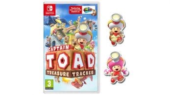 La Nintendo UK Store regala estos pines con la reserva de Captain Toad: Treasure Tracker para Switch o 3DS