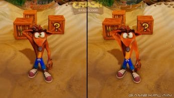 Comparan los gráficos de Crash Bandicoot N. Sane Trilogy en Switch y PS4