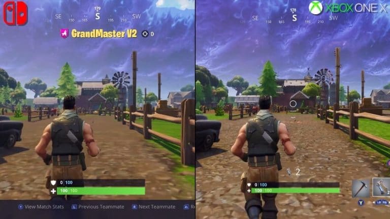 Digital Foundry somete a test Fortnite para Switch y lo compara en vídeo con Xbox One X