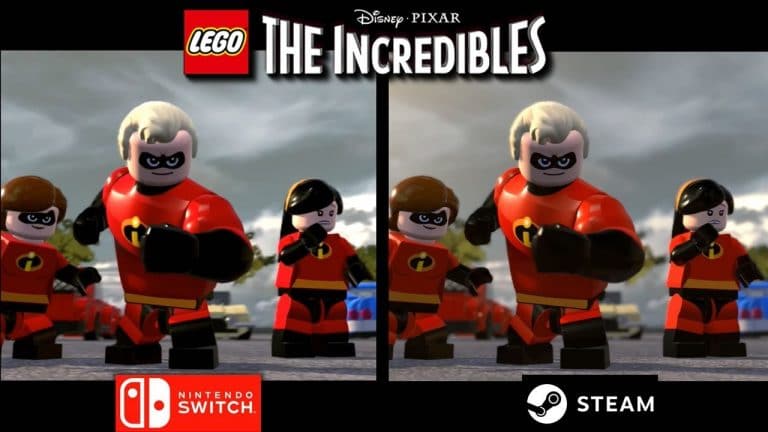 Comparativa vídeo de LEGO Increíbles: Nintendo Switch vs. PC -