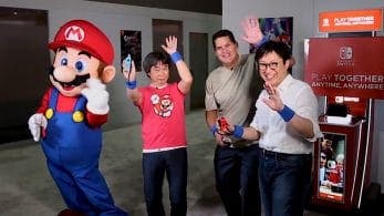 Reggie y Takahashi se enfrentan a Miyamoto y Mario en este vídeo de Mario Tennis Aces