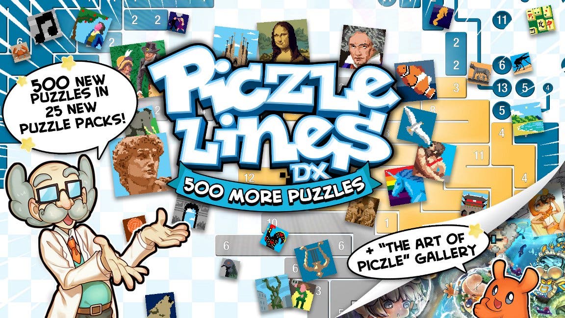[Act.] Anunciados Piczle Lines DX 500 More Puzzles! y Piczle Colours para Switch