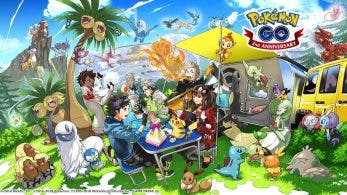 La imagen oficial del segundo aniversario de Pokémon GO muestra Pokémon de Sinnoh