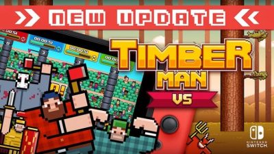 Timberman VS para Switch recibe nuevos idiomas, clasificaciones online, escenarios y más