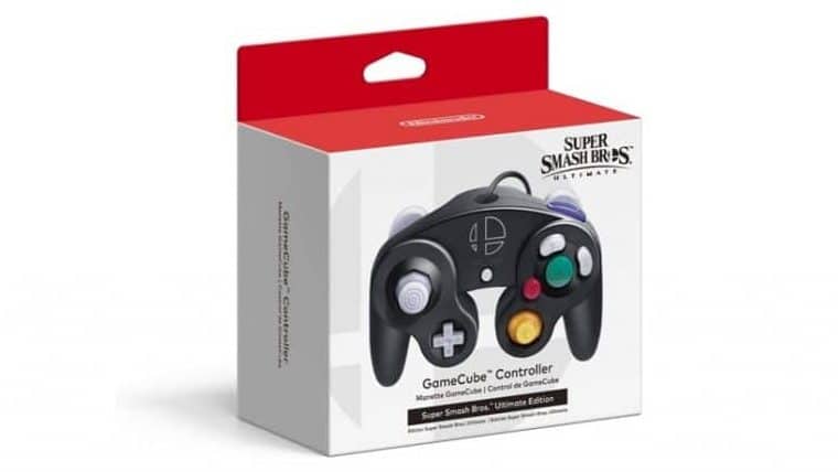 Así luce la caja del mando de GameCube Edición Super Smash Bros. Ultimate para Nintendo Switch