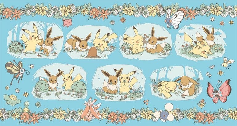 Pikachu y Eevee se van en busca de tesoros en esta nueva colección de productos de The Pokémon Company