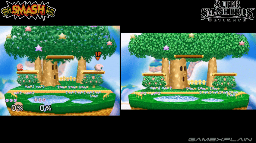 Comparativa en vídeo de los escenarios de Super Smash Bros. para N64 con sus versiones de Super Smash Bros. Ultimate