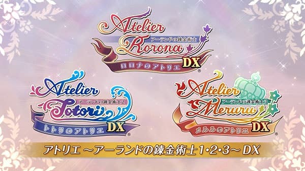 [Act.] Nuevo tráiler de Atelier Rorona DX, Atelier Totori DX y Atelier Meruru DX