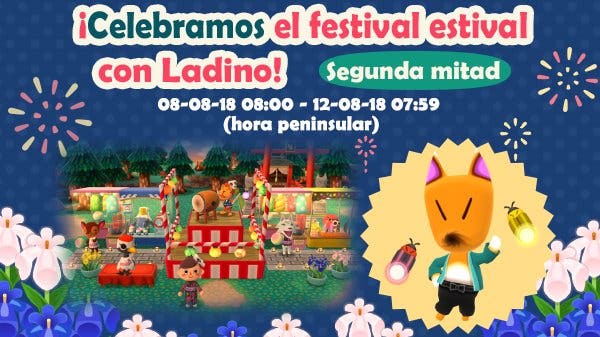 La segunda parte del festival estival de Ladino de Animal Crossing: Pocket Camp comienza mañana
