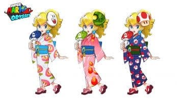 La cuenta oficial de Twitter de Super Mario Odyssey comparte bocetos de la Princesa Peach en yukata