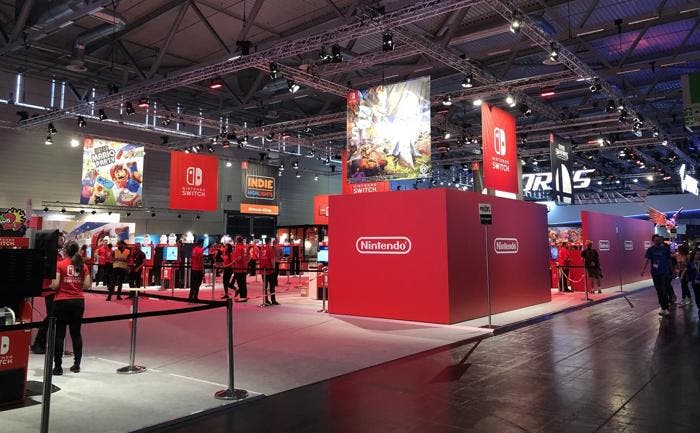 Así luce el stand de Nintendo en la Gamescom 2018