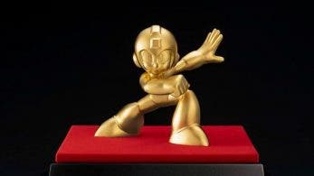 Echad un vistazo a esta estatua de Mega Man hecha de oro puro