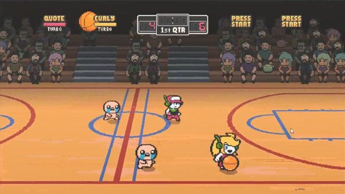 Empleado de Nicalis comparte un gameplay de un crossover de baloncesto con Isaac, Quote y Curly Brace